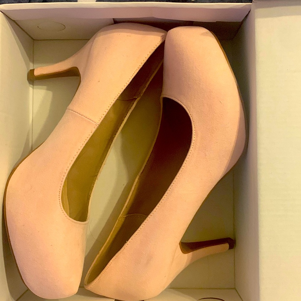 Blush Pink Suede “Tiffanny” Dream Pair heels